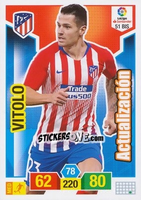 Sticker Vitolo - Liga Santander 2018-2019. Adrenalyn XL n. 51bis - Panini
