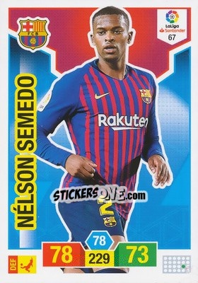 Sticker Nélson Semedo - Liga Santander 2018-2019. Adrenalyn XL n. 67 - Panini