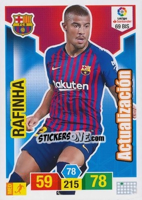 Cromo Rafinha - Liga Santander 2018-2019. Adrenalyn XL n. 69bis - Panini