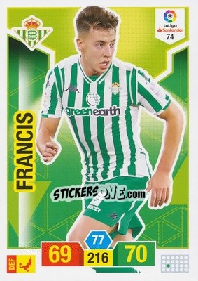 Sticker Francis - Liga Santander 2018-2019. Adrenalyn XL n. 74 - Panini