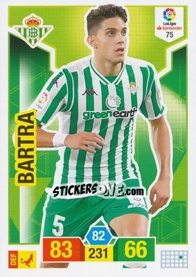Sticker Bartra - Liga Santander 2018-2019. Adrenalyn XL n. 75 - Panini