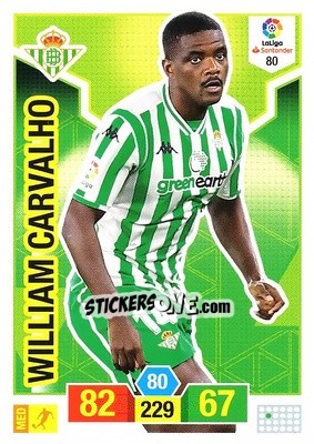 Sticker William Carvalho - Liga Santander 2018-2019. Adrenalyn XL n. 80 - Panini
