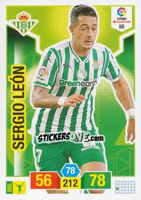 Sticker Sergio León - Liga Santander 2018-2019. Adrenalyn XL - Panini