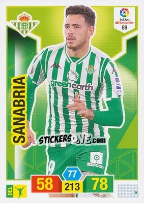 Cromo Sanabria - Liga Santander 2018-2019. Adrenalyn XL - Panini