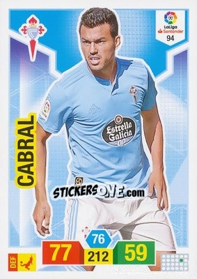 Cromo Cabral - Liga Santander 2018-2019. Adrenalyn XL - Panini