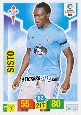 Sticker Sisto - Liga Santander 2018-2019. Adrenalyn XL n. 101 - Panini