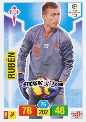 Sticker Rubén - Liga Santander 2018-2019. Adrenalyn XL n. 102 - Panini
