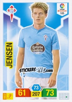 Sticker Jensen - Liga Santander 2018-2019. Adrenalyn XL n. 105 - Panini