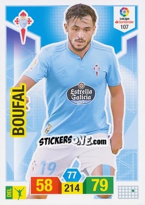 Figurina Boufal - Liga Santander 2018-2019. Adrenalyn XL - Panini