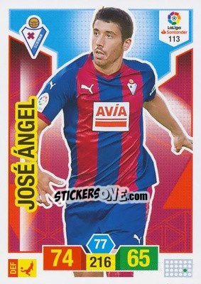 Sticker José Ángel - Liga Santander 2018-2019. Adrenalyn XL n. 113 - Panini