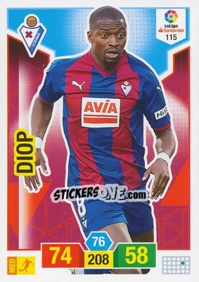 Sticker Diop - Liga Santander 2018-2019. Adrenalyn XL n. 115 - Panini