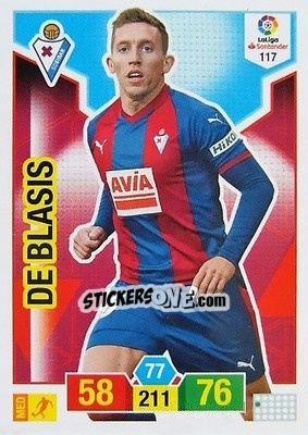 Sticker De Blasis - Liga Santander 2018-2019. Adrenalyn XL n. 117 - Panini