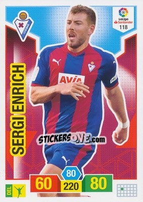 Figurina Sergi Enrich - Liga Santander 2018-2019. Adrenalyn XL - Panini