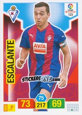 Sticker Escalante - Liga Santander 2018-2019. Adrenalyn XL n. 123 - Panini