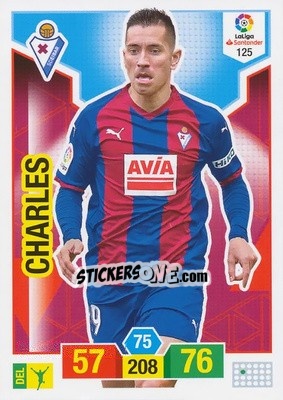 Sticker Charles - Liga Santander 2018-2019. Adrenalyn XL n. 125 - Panini