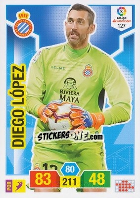 Sticker Diego López - Liga Santander 2018-2019. Adrenalyn XL - Panini