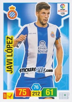 Figurina Javi López - Liga Santander 2018-2019. Adrenalyn XL n. 128 - Panini