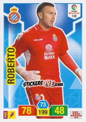 Sticker Roberto - Liga Santander 2018-2019. Adrenalyn XL n. 138 - Panini