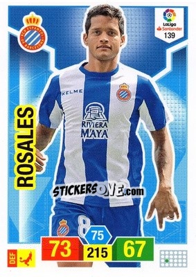 Sticker Rosales - Liga Santander 2018-2019. Adrenalyn XL n. 139 - Panini