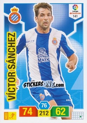 Figurina Víctor Sánchez - Liga Santander 2018-2019. Adrenalyn XL - Panini