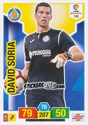 Sticker David Soria - Liga Santander 2018-2019. Adrenalyn XL n. 145 - Panini