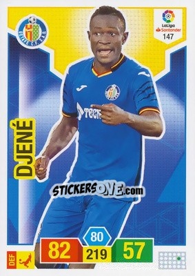 Sticker Djené - Liga Santander 2018-2019. Adrenalyn XL n. 147 - Panini
