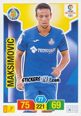 Sticker Maksimovic - Liga Santander 2018-2019. Adrenalyn XL n. 151 - Panini