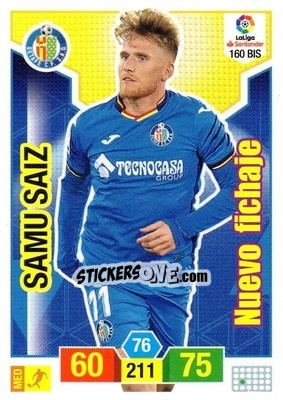 Sticker Samu Saiz - Liga Santander 2018-2019. Adrenalyn XL n. 160bis - Panini