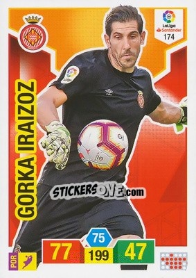 Sticker Gorka Iraizoz - Liga Santander 2018-2019. Adrenalyn XL n. 174 - Panini