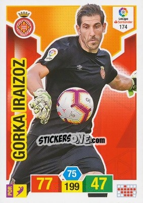 Figurina Gorka Iraizoz - Liga Santander 2018-2019. Adrenalyn XL - Panini