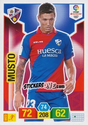 Sticker Musto - Liga Santander 2018-2019. Adrenalyn XL n. 187 - Panini