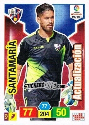 Sticker Santamaría - Liga Santander 2018-2019. Adrenalyn XL n. 192bis - Panini