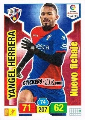 Sticker Yangel Herrera - Liga Santander 2018-2019. Adrenalyn XL n. 194bis - Panini