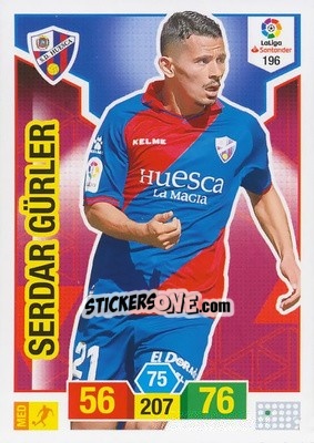 Sticker Serdar Gürler - Liga Santander 2018-2019. Adrenalyn XL n. 196 - Panini