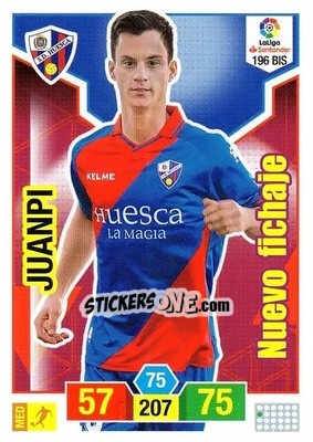 Sticker Juanpi - Liga Santander 2018-2019. Adrenalyn XL n. 196bis - Panini