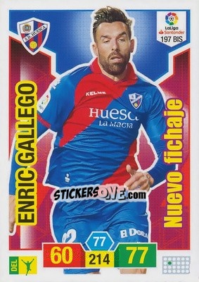 Sticker Enric Gallego - Liga Santander 2018-2019. Adrenalyn XL n. 197bis - Panini
