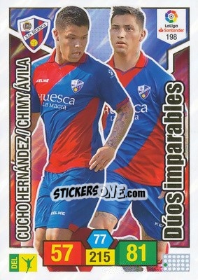 Sticker Cucho Hernández / Chimy Ávila - Liga Santander 2018-2019. Adrenalyn XL n. 198 - Panini