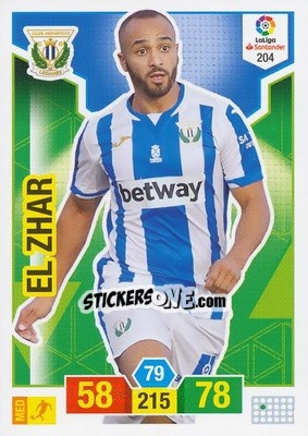 Cromo El Zhar - Liga Santander 2018-2019. Adrenalyn XL n. 204 - Panini