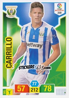 Cromo Carrillo - Liga Santander 2018-2019. Adrenalyn XL - Panini