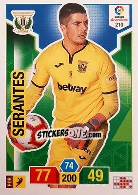 Cromo Serantes - Liga Santander 2018-2019. Adrenalyn XL - Panini