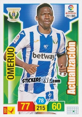 Sticker Omeiro - Liga Santander 2018-2019. Adrenalyn XL n. 211bis - Panini