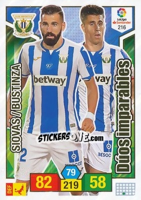 Sticker Siovas / Bustinza - Liga Santander 2018-2019. Adrenalyn XL n. 216 - Panini