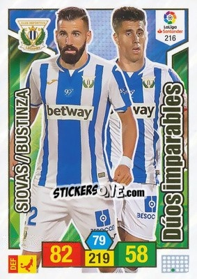 Cromo Siovas / Bustinza - Liga Santander 2018-2019. Adrenalyn XL - Panini