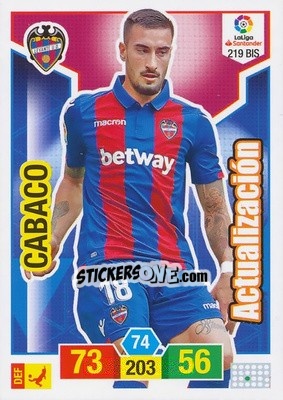 Cromo Cabaco - Liga Santander 2018-2019. Adrenalyn XL - Panini