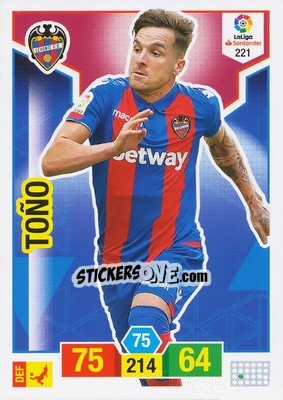 Cromo Toño - Liga Santander 2018-2019. Adrenalyn XL - Panini