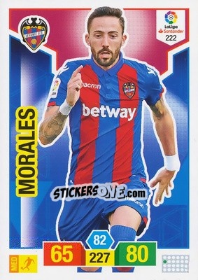 Sticker Morales - Liga Santander 2018-2019. Adrenalyn XL n. 222 - Panini