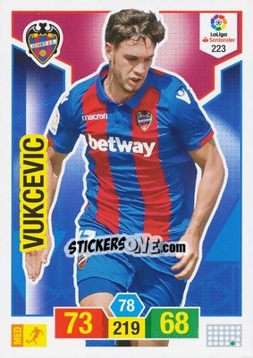 Cromo Vukcevic - Liga Santander 2018-2019. Adrenalyn XL - Panini