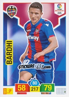 Sticker Bardhi - Liga Santander 2018-2019. Adrenalyn XL n. 225 - Panini