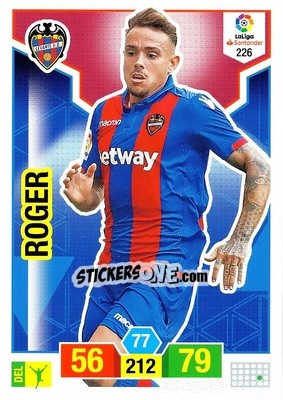 Sticker Roger - Liga Santander 2018-2019. Adrenalyn XL n. 226 - Panini