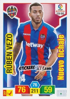 Sticker Rúben Vezo - Liga Santander 2018-2019. Adrenalyn XL - Panini